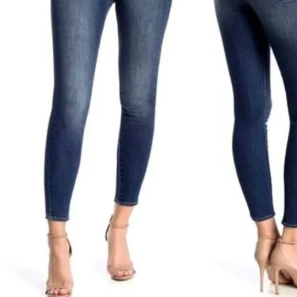 ARTICLES OF SOCIETY Dark Wash Skinny/Raw Hem Size 27 NWOT - Picture 2 of 2